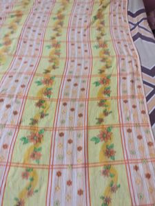 Floral Yellow Bed Sheet