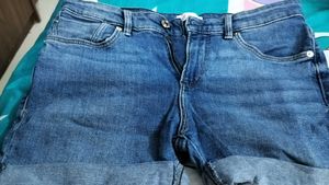 Denim hot pants