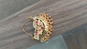 rajputi Elegant Gold Nose nath