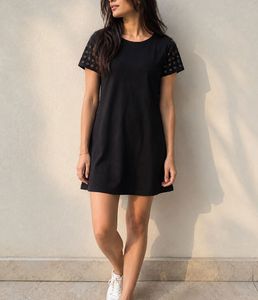Chemistry Black T-Shirt Dress
