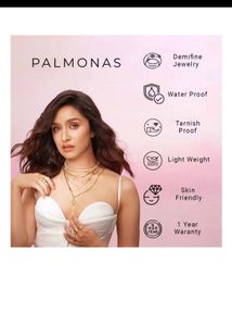 Palmonas Gold Herringbone Chain Bracelet