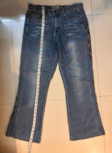 Y2K ⭐️ Embellished Flared embroidered Jeans