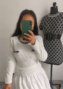 Korean Tweed Tops 😍