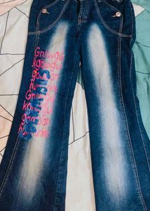 Stylish Y2k Blue Denim Jeans🐬🪞🥮