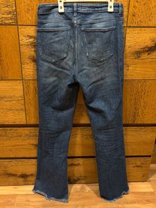 Stylish Blue Denim Flare Jeans