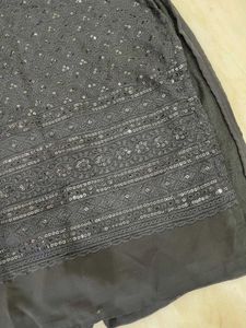 Black chikankari kurti