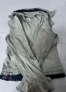 Stylist woman Jacket with Embroidered Floral Print