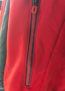 Adidas Red &amp; Gray Track Jacket  clean condition