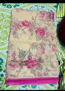 Brand New Pure Kota Doria Saree Without Fall
