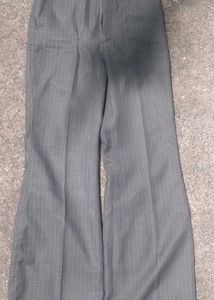 black flared &amp; blue semi bootcut