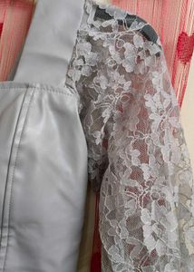Princess Leather Grey Corset 🩶🤍