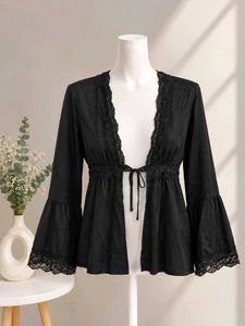 Black Lace Trim shrug