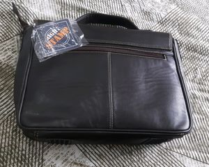 Stamp Leather Messenger