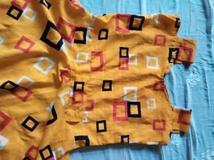 Yellow mini dress