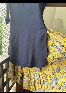 Beautiful Kurta With Flared Plazzo