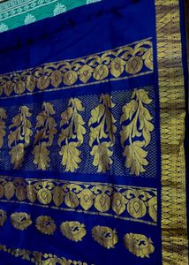 Elegant Royal Blue pattu pure silk saree