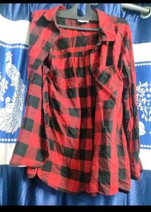 Red &amp; Black Checkered Shirt