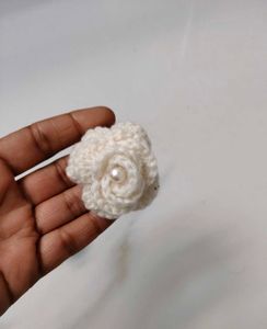 Crochet Flower Hair Clips - Set of Four