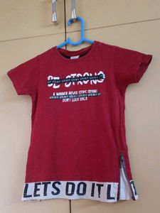 Red Graphic Print T-Shirt
