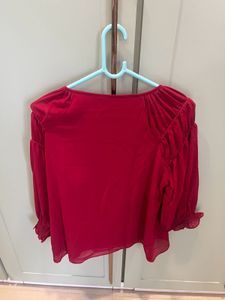 Chic Red Blouse