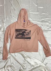 Pink Horse Graphic Hoodie