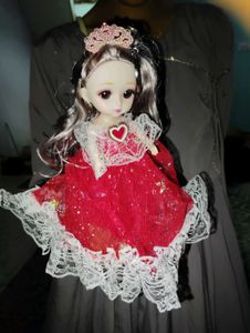 Sparkly Princess Doll with Crown
