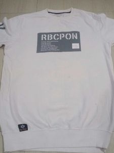 Men's White Graphic Sweatshirt