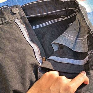 High-Waisted Black Straight Leg Jeans