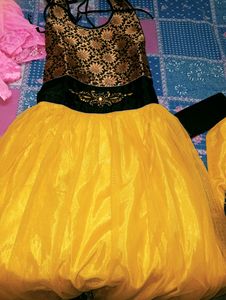 Stunning Yellow Party Dress