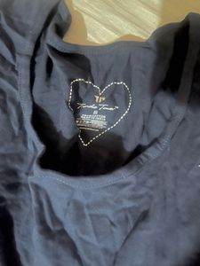 ✨Flash Sale-✨Navy Blue Long Sleeve Cropped Top
