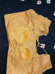 Latest Embroidery Golden Blouse
