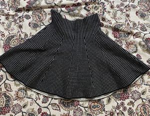 Chic Patterned Flared Skirt