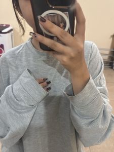 Oversized Grey Sweatshirt 🤍