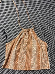 Boho Halter Neck Crop Top