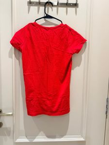 Red Casual T-Shirt