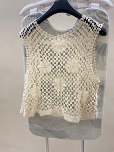 Boho Crochet Flower Vest