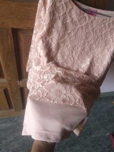 Peach Lace Top