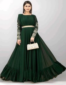 Elegant Green Ethnic Gown