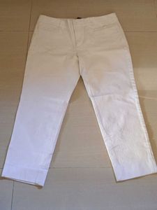 Classic White Cropped Pants