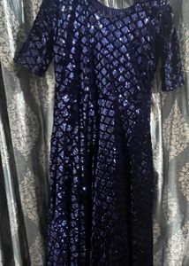 Sparkling Blue Sequin Gown