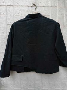 New with tag Korean Black Button-Up Linen Shirt