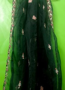 Embroidered Dark black Dupatta
