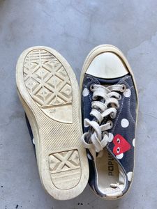 SALE:- Polka Dot Canvas Sneakers