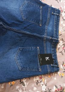 Wide Leg Blue Denim Jeans