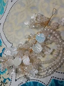 Pearl &amp; Crystal Hair Vine