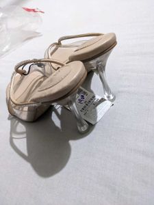 Zara Rhinestone Beige heels Size 40
