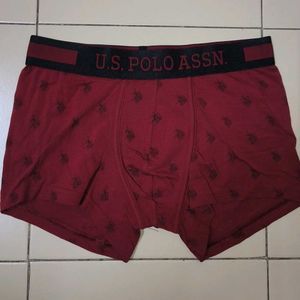 U.S. Polo Assn. Maroon Boxer Briefs