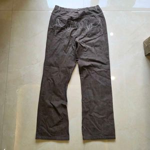 Vintage Brown Corduroy Wide Leg Pants