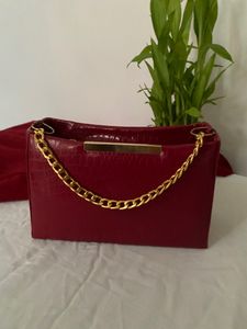 Red Baguette Bag Brand New