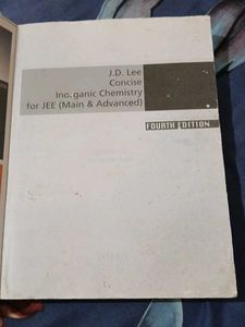 J.D. Lee Concise Inorganic Chemistry for JEE